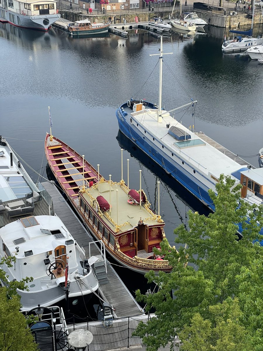 GailChilds's tweet photo. @PeterLewis55 @ThePhotoHour @StormHour Here it is when it was moored outside my son’s flat in St Katherine Docks. https://t.co/7ed2DxDqMr