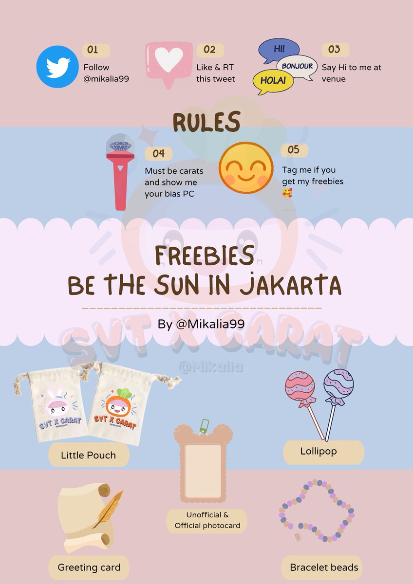 Mikalia99's tweet photo. Aku mau bagi" freebies di #BeTheSunJKT kecil"an aja semoga bermanfaat.

RT and Likes are appreciated 

📍ICE BSD, Tangerang 
🗓 24 September 2022 
⏰ To Be Announced

*Maaf kalau desain nya kurang bagus krn sejujurnya masih belajar huhu 

*Don't throw the freebies https://t.co/3vQwo3rjwf
