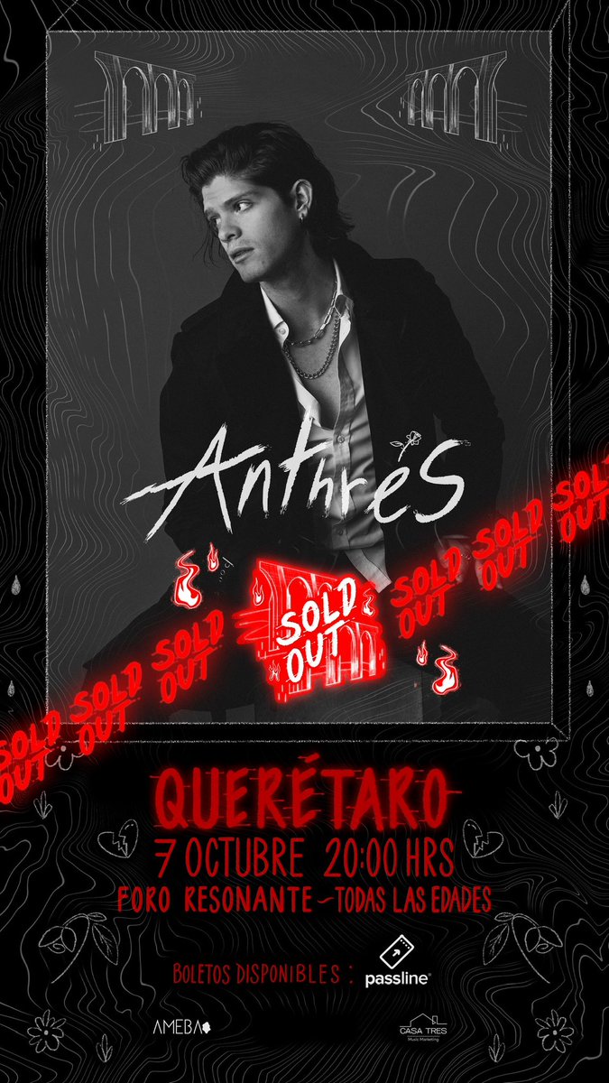 AnthresOficial's tweet photo. Sold out Querétaro 🖤🖤 https://t.co/MlkW3CrP12