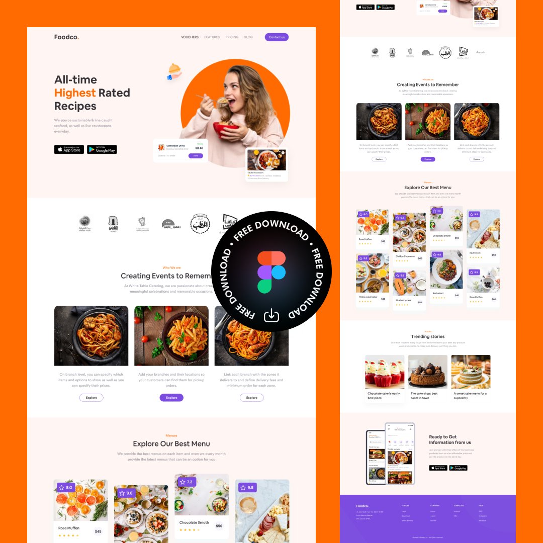 FREE DOWNLOAD 🔥🔥🔥
Restaurant &amp; Food Website Template Foodco
🔵 uidesign.to

#ui #uiux #uidesign #uitrends #uiuxdesign #ux #uxui #uxdesign #design #trending #websitedesign #figma #dribbble #behance #productdesign #mobiledesign #webdesign #website #adobe #free