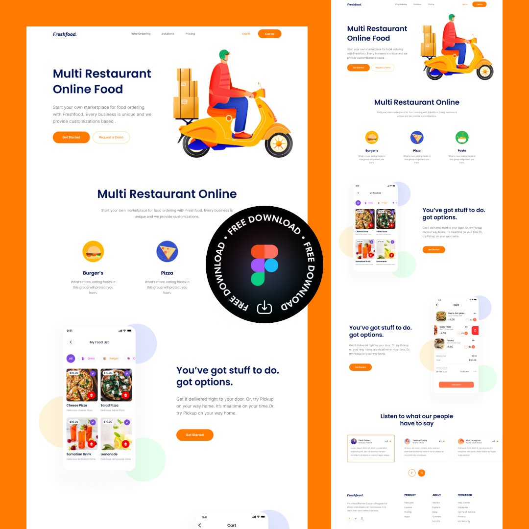 FREE DOWNLOAD 🔥🔥🔥
Restaurant &amp; Food Website Template Freshfood
🔵 uidesign.to

#ui #uiux #uidesign #uitrends #uiuxdesign #ux #uxui #uxdesign #design #trending #websitedesign #figma #dribbble #behance #productdesign #mobiledesign #webdesign #website #adobe #free