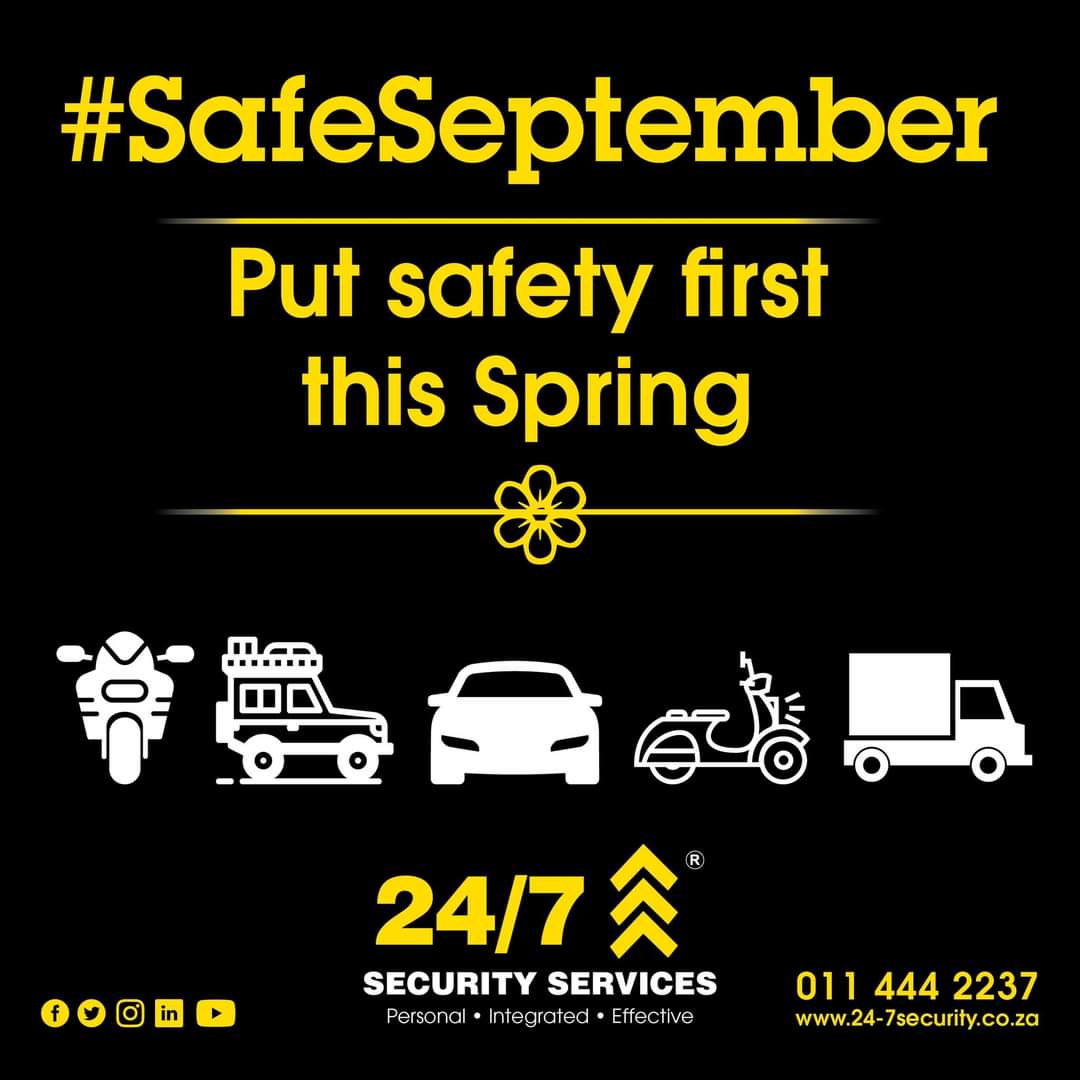 247SecurityZA's tweet photo. #SafeSeptember #Tip20
If you stay in a secure complex, do not be fooled into thinking you are safe. You can easily be followed into your complex, so always remain vigilant. Most people relax the closer they get to home, which is often when they are most vulnerable.
#team247 🇿🇦 https://t.co/msnUF4DyjA