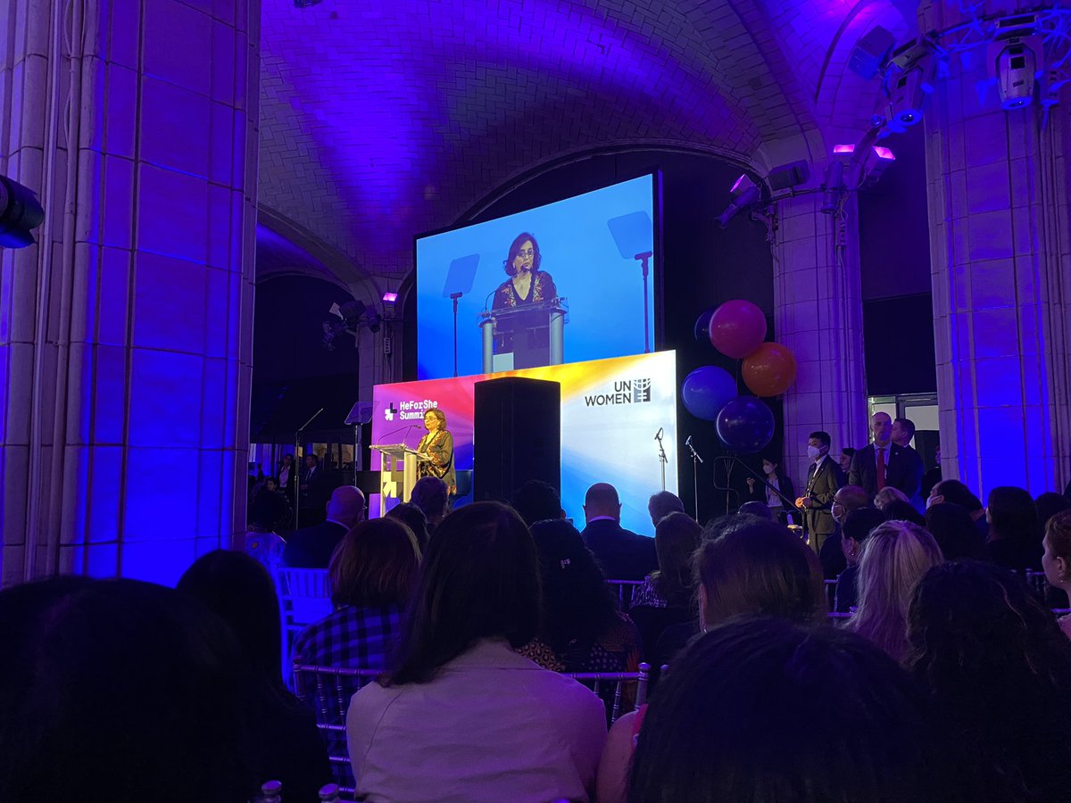 Today I’m at the <a href="/UN_Women/">UN Women</a> #HeForShe Summit, hearing from inspiring leaders such as <a href="/unwomenchief/">Sima Bahous</a> reflecting on the role of advocacy and empowerment on our journey to global gender equality.