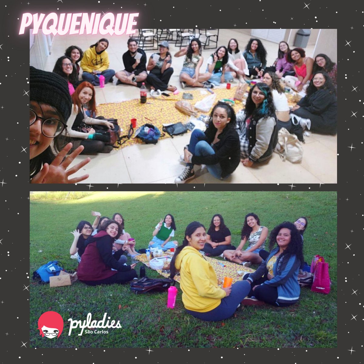 PyLadiesSanca's tweet photo. Primeiro pyquenique com as novas Pyladies, com direito a lanchinho da tarde, bingo e muita conversa boa🌷 https://t.co/6VdneE4RHI
