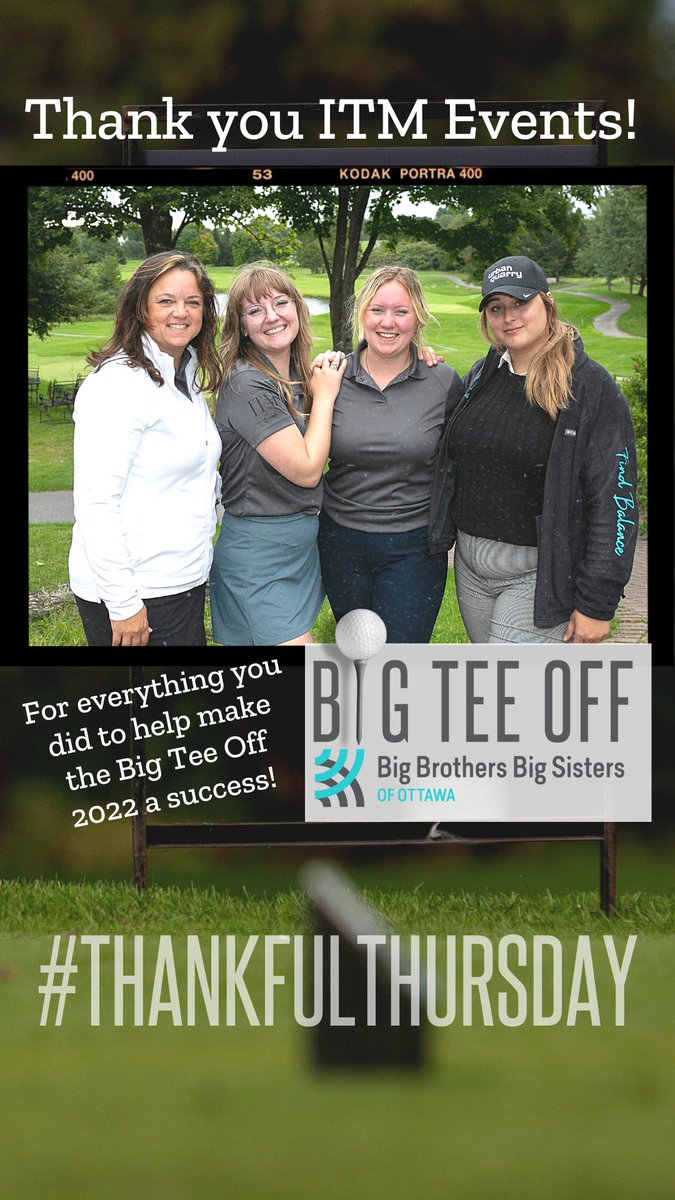 A #ThankfulThursday shout out to the awesome team <a href="/ITMEvents/">ITM Events</a> for helping us make the 2nd annual Big Tee Off 2022 golf tournament a success!  

#Ottawaevent #Ottawaevents #Ottawaeventplanners #Ottawaeventplanning