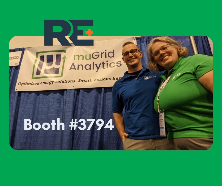 mugridanalytics's tweet photo. Are you at #replus22 ? Please come say hi! We're at booth #3794 
AND today is Amy's talk on Defining Resilience at 11am Pacific!
ACC, Second Level, 208A 
https://t.co/6aeWbokE0n
Can't wait to connect with you. 
#ResilientPower #MicrogridArchitect https://t.co/2ApWValr6o