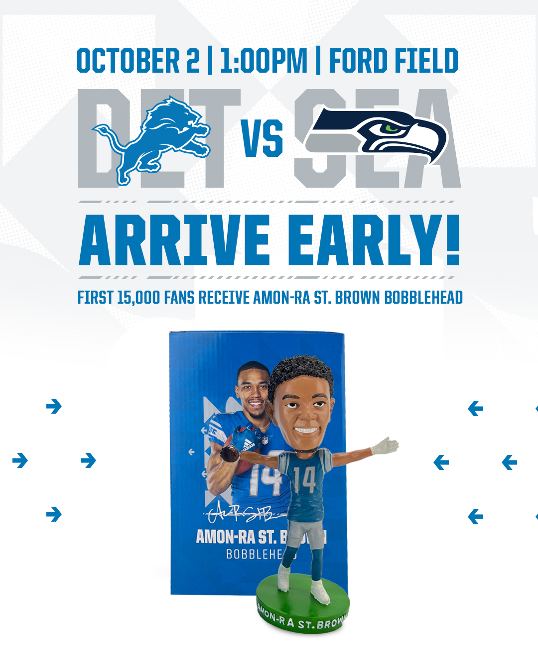 Detroit Lions on Twitter "The first 15,000 fans in the door will get