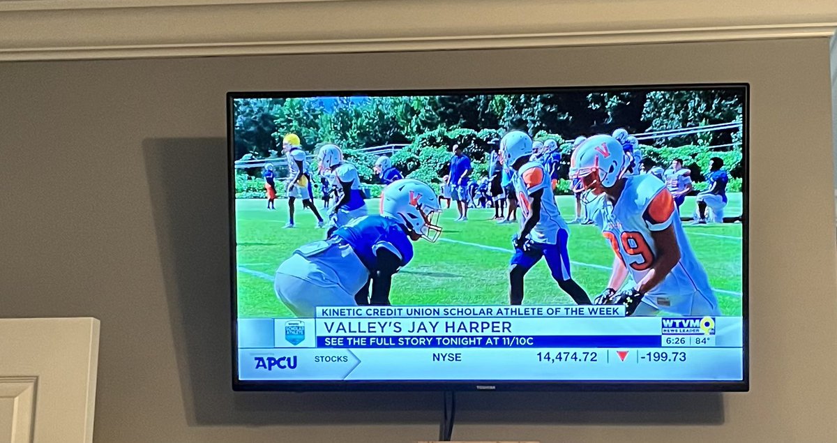 Congratulations to 2024 CB <a href="/JayHarper_2/">Jay Harper ✞</a>🟠🔵 <a href="/wtvmsports/">WTVM Sports Leader 9</a> Kinetic Scholar Athlete of the Week #TheValleyWay  <a href="/coachadamhunter/">Adam Hunter</a> <a href="/HarperMarshon/">Coach Marshon Harper</a>