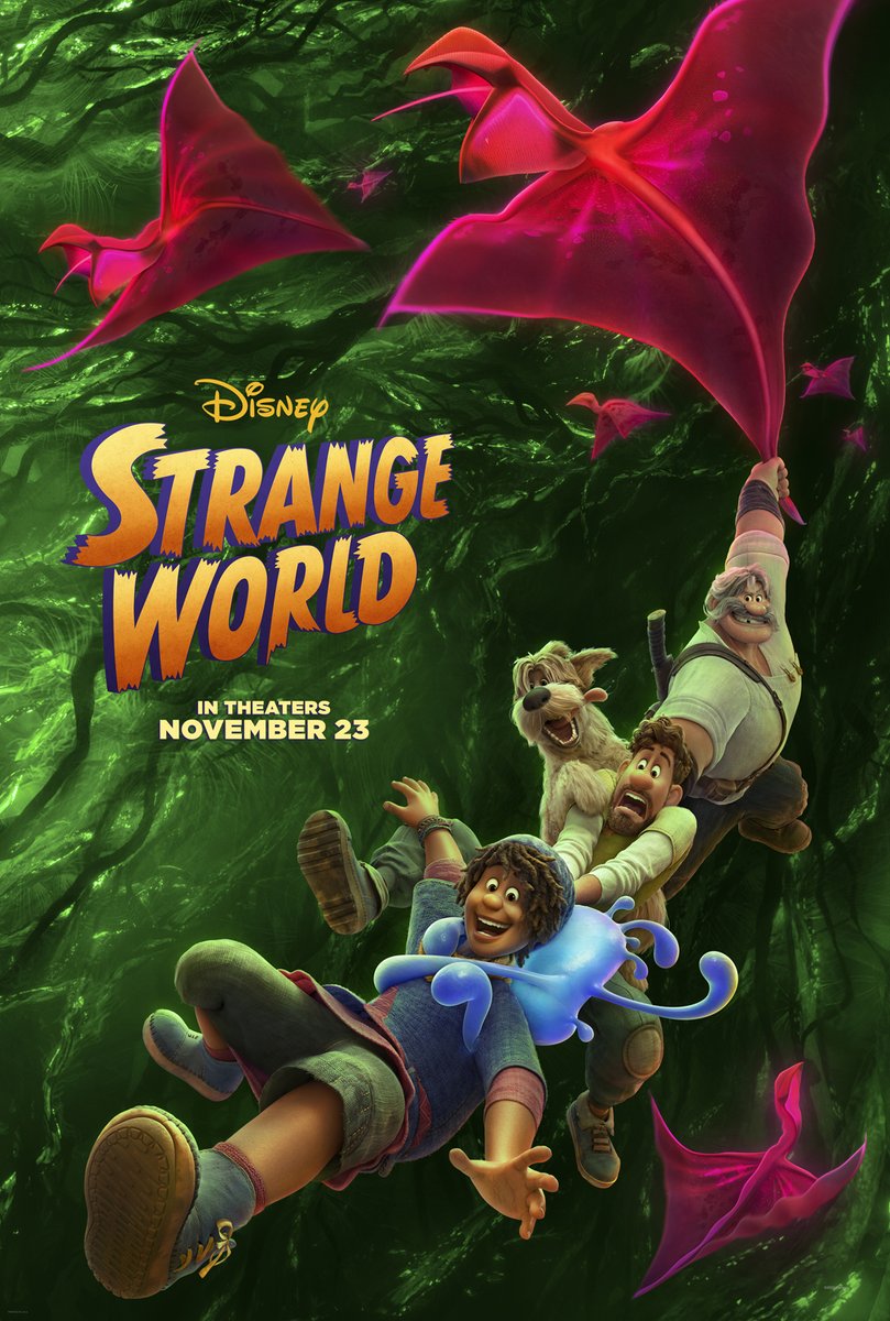 Explore the adventures beyond our world in the new trailer for @DisneyAnimation's #StrangeWorld, opening in theaters November 23: bit.ly/3xIxppL