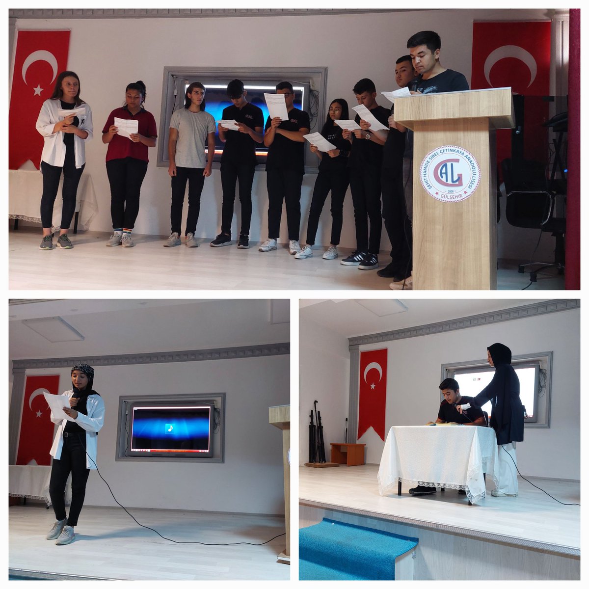 15 Temmuz Demokrasi ve Millî Birlik günü programımız. Öğrenci ve öğretmenlerimize teşekkür ederiz.
<a href="/nevsehirmem/">Nevşehir İl Millî Eğitim Müdürlüğü</a>
<a href="/GulsehirM/">Gülşehir İlçe MEM</a>