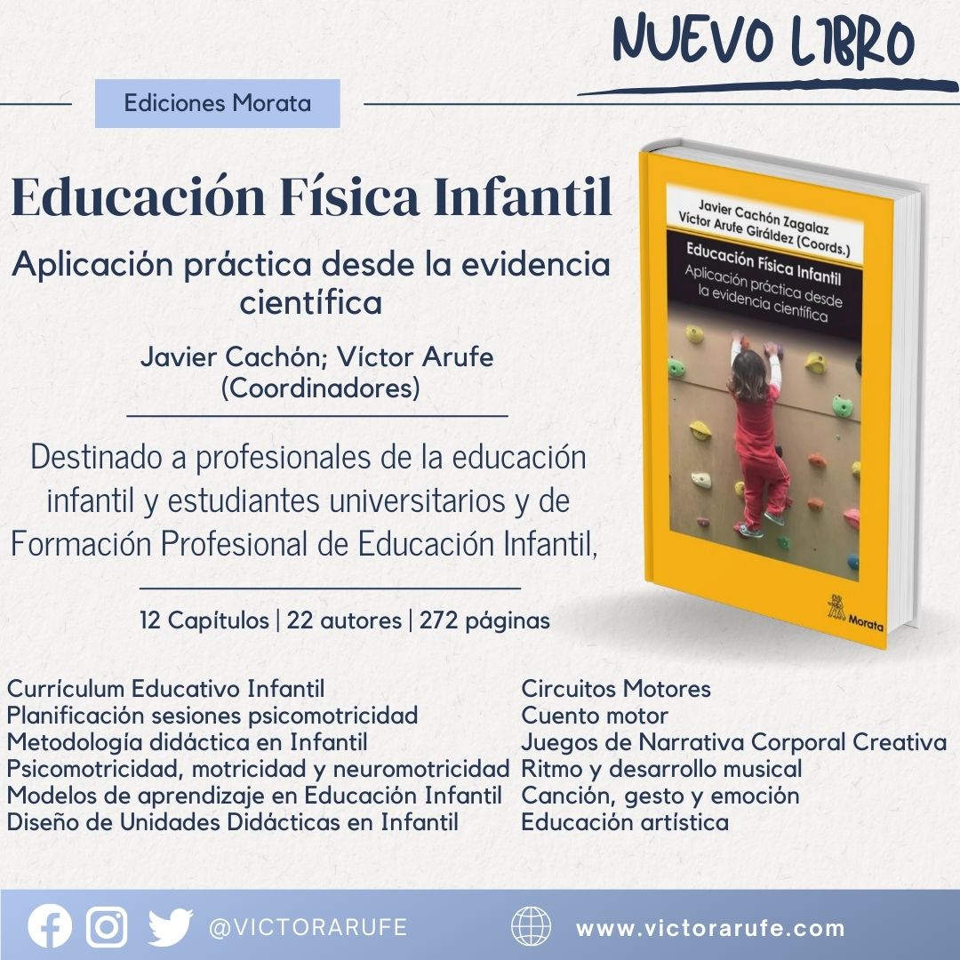 Con mucha ilusión os presento este nuevo libro que acabamos de publicar con <a href="/EdicionesMorata/">Ediciones Morata</a> 
Si os gusta la Educación Física en Infantil y queréis aprender más os facilito el link #edufis #claustrovirtual #educacióninfantil #educaciónfísica  
edmorata.es/libros/educaci…