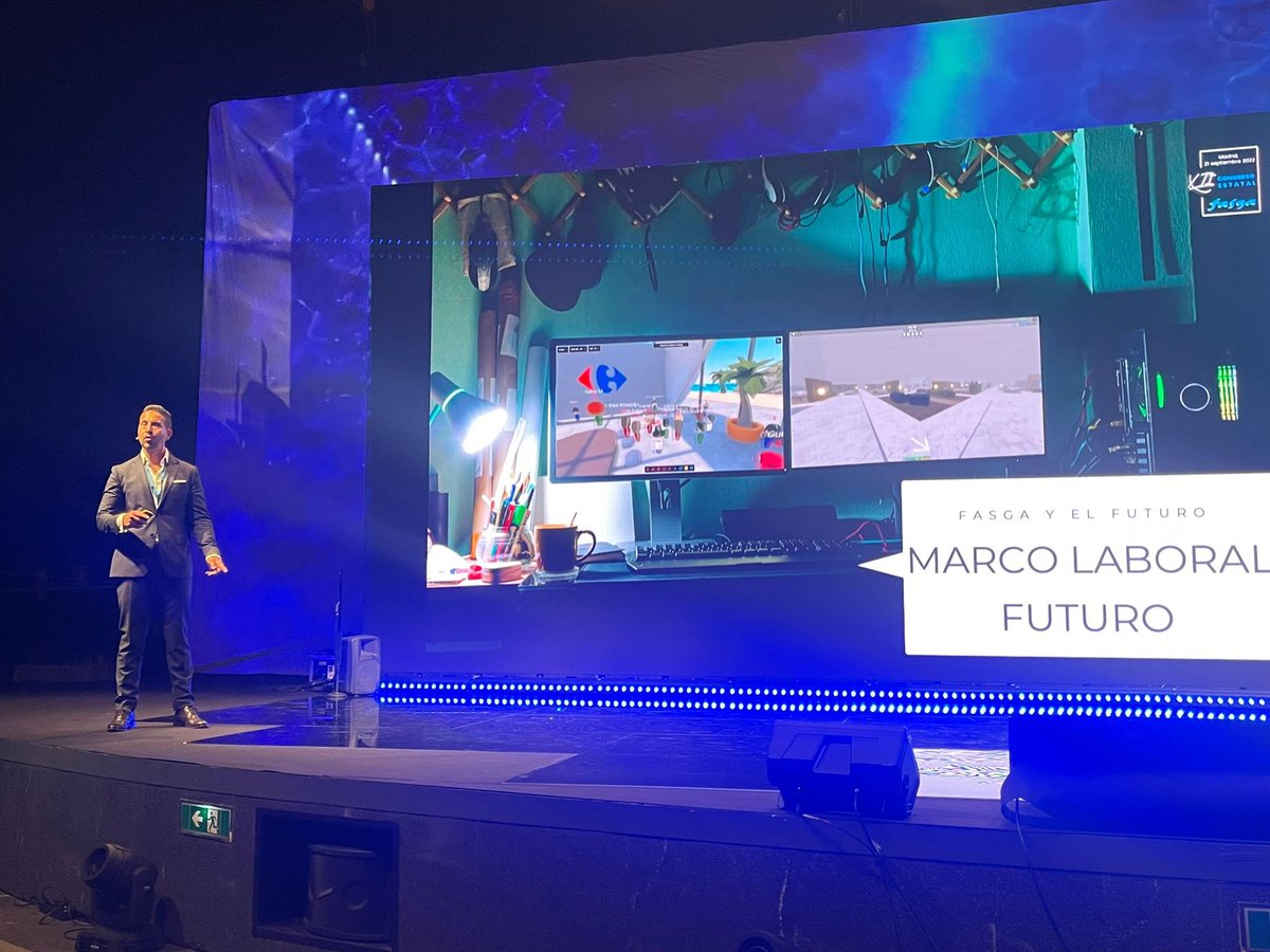 Valorianenred's tweet photo. Nuestro Pdte @Venegas_FASGA 
analizando la globalización, la sostenibilidad, la innovación tecnológica, el futuro de pensiones, la digitalización, la automatización, la inteligencia artificial o igualdad de oportunidades #XIICongresoEstatalFasga #FasgaTransformandoelSindicalismo https://t.co/YN8bLfGNrp