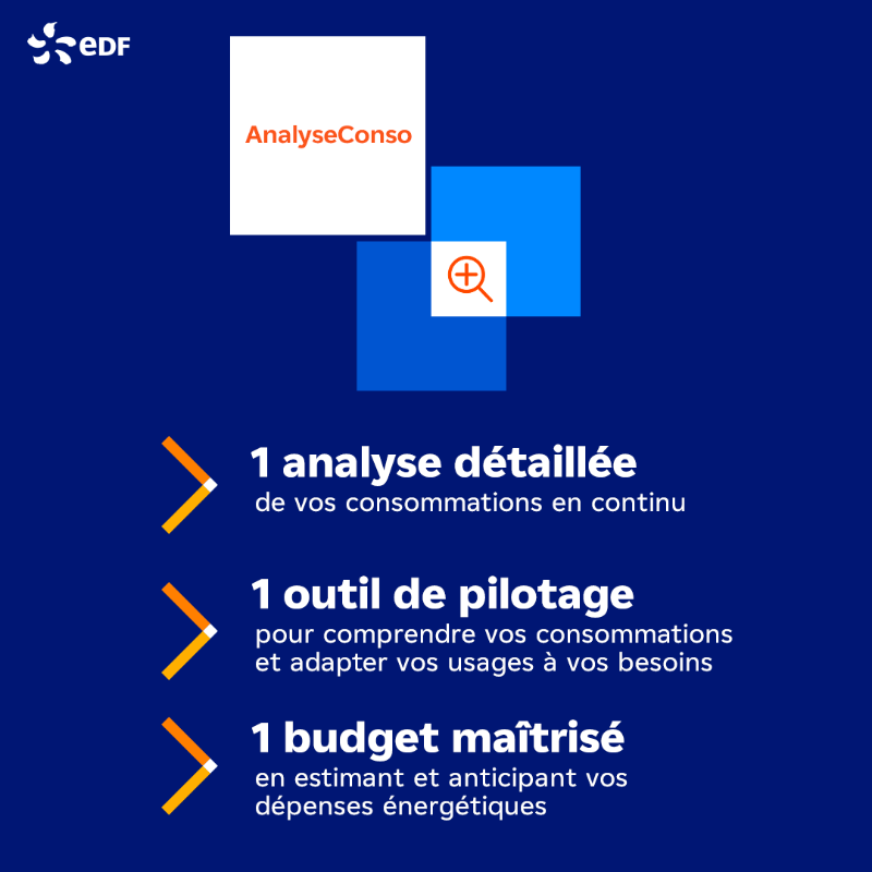 EDF_Entreprises's tweet photo. Analysez et pilotez simplement les consommations de votre entreprise pour un #BudgetEnergie maîtrisé avec #AnalyseConso !
#EDFdata

🎁⚡️ 3 mois d’abonnement offerts pour toute nouvelle souscription jusqu’au 14/10.

👇
#DLDOct