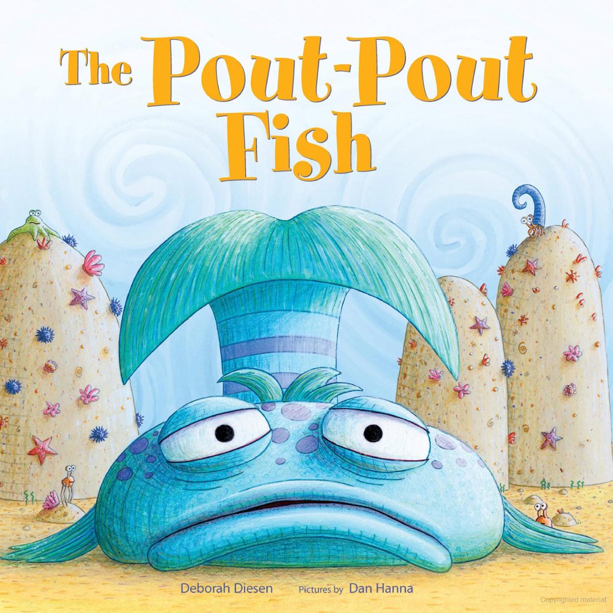 #ReadingWednesday 
One of my kids and I favorite.
 Swim along with the pout-pout fish as he discovers that being glum and spreading "dreary wearies" isn't really his destiny.