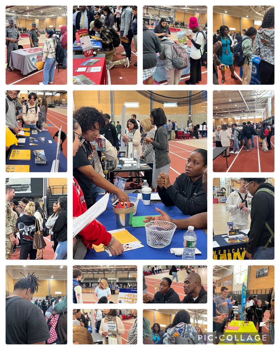 Juniors and Seniors from@CentralHSPvd are now engaging in an in-person college fair at PCTA. There are over 70 colleges and employees in attendance. Our Next Step ⁦<a href="/studysync/">StudySync</a>⁩.