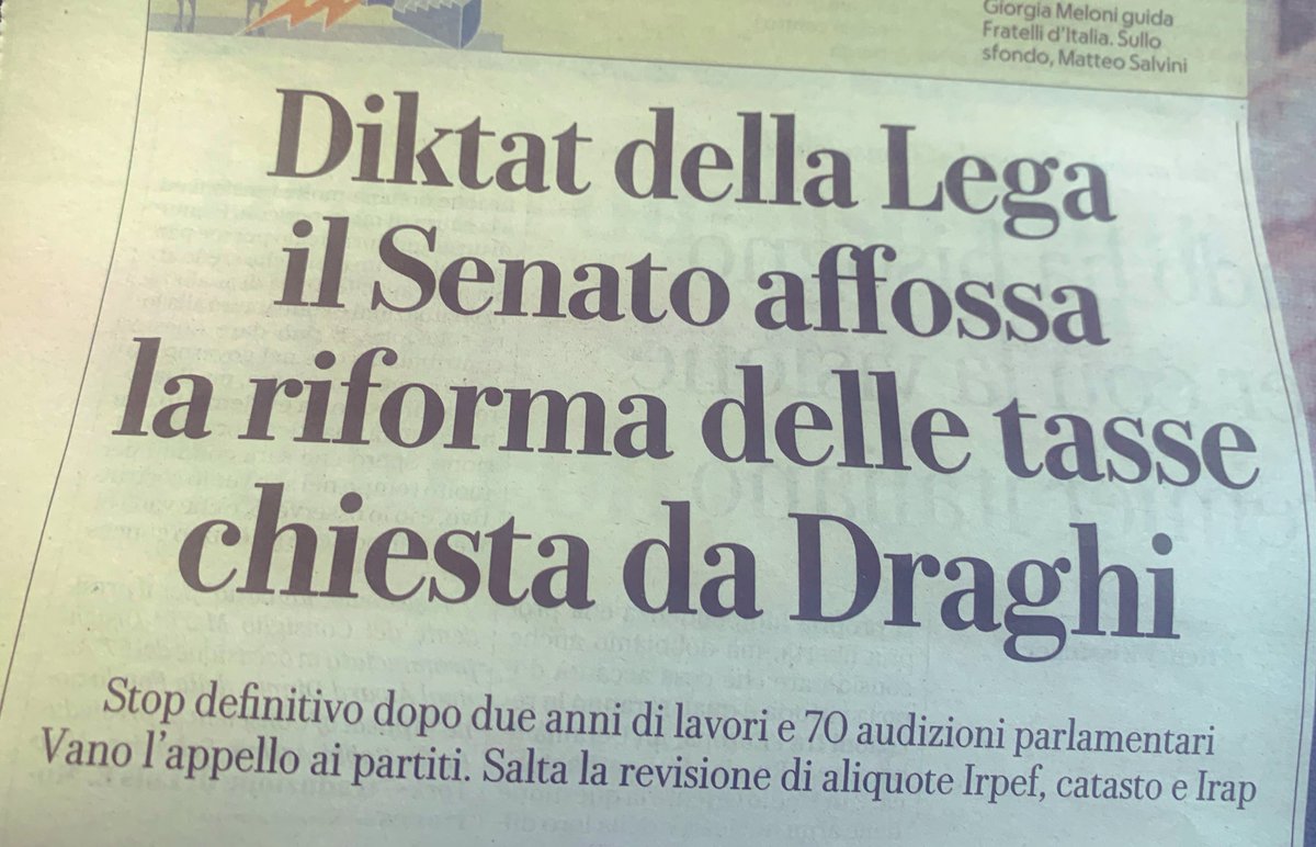 OGiannino's tweet photo. Mi spiace per @marattin e parlamentari che ci han seriamente lavorato in modo bipartisan, ma ho sempre detto loro inutile mediare con Salvini, perché tanto avrebbe affossato Draghi e delega. Per i Salvini e Conte non esiste interesse nazionale,solo demagogica convenienza di parte https://t.co/5rjO4BZgKl