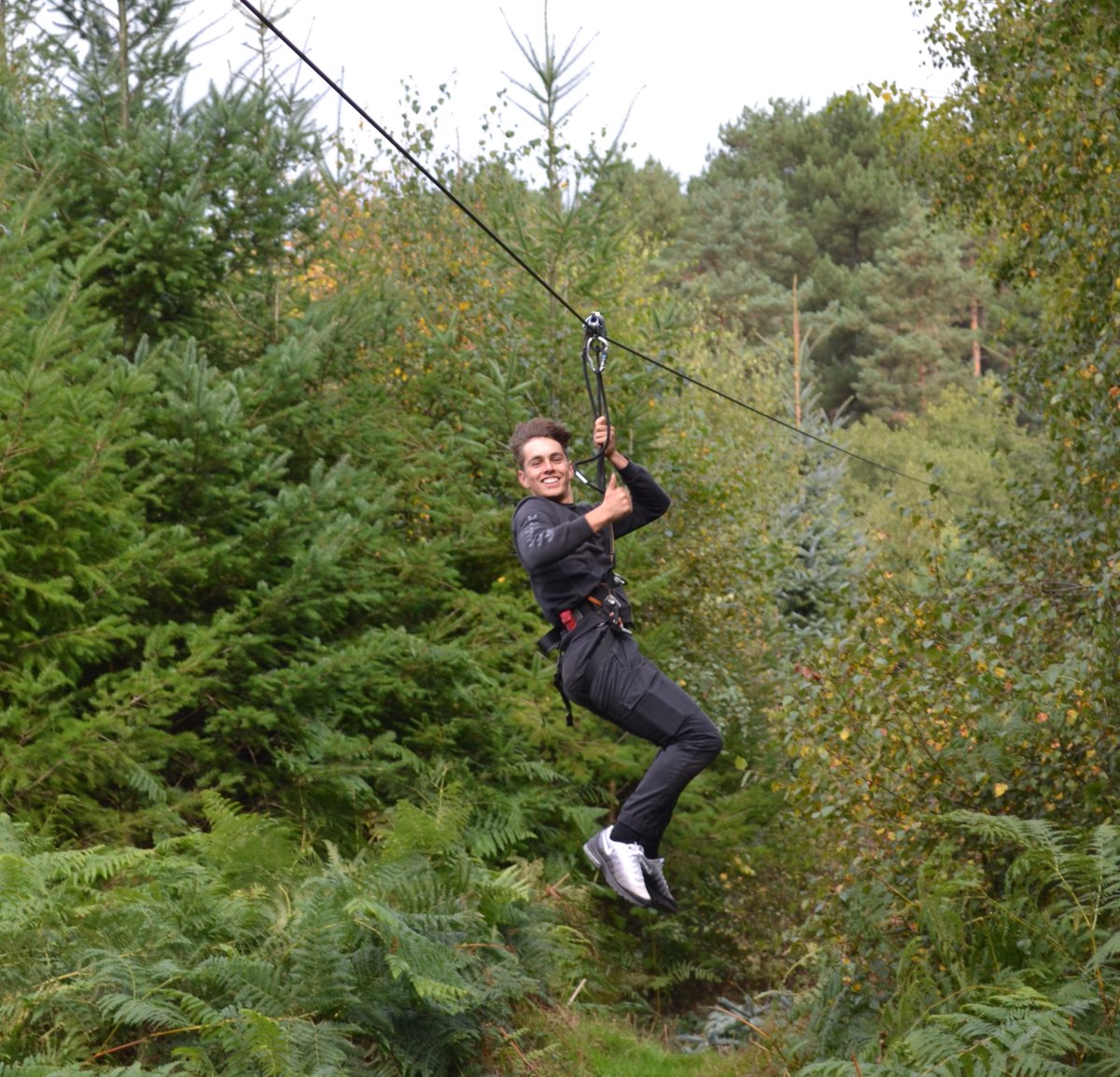 SGS6thForm's tweet photo. Wow, what a day! Teambuilding at GoApe Cannock. Lots of fun, smiles and bonding for the new Lower Sixth! #SGSLowersixth, #SGSSixthForm https://t.co/QPd8GMgQmE
