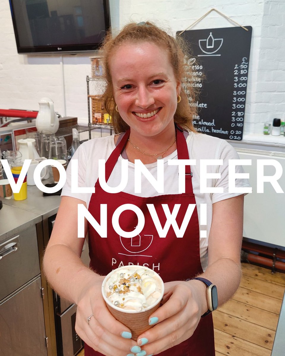 Got an afternoon to spare each week? We need volunteers to serve in our community cafe in the heart of Balham! Be trained as a barrista, and meet new people every day! DM us for details.