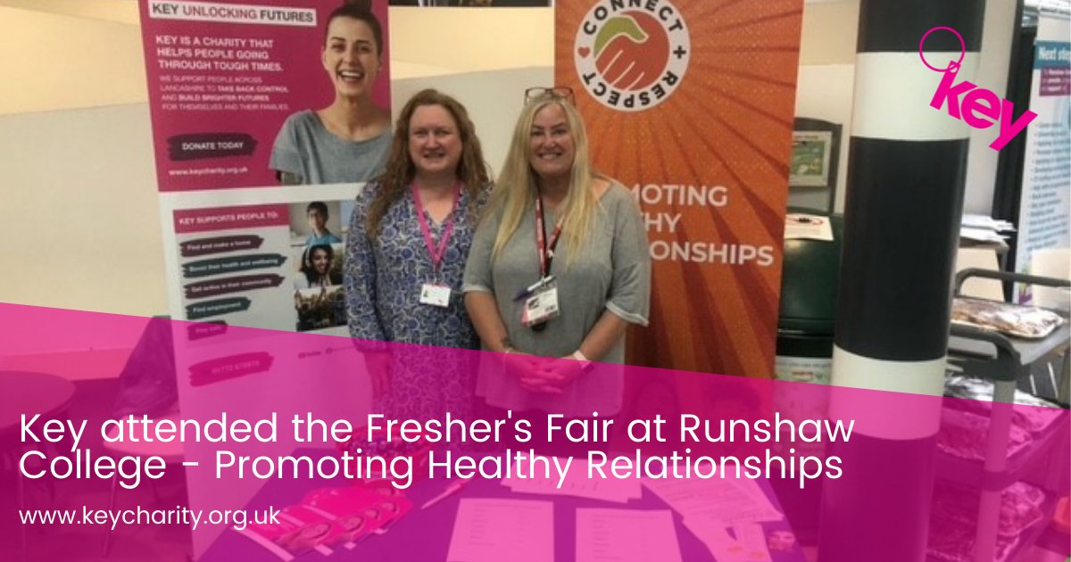 KeyUFCharity's tweet photo. Key attended Runshaw College to health promote Healthy Relationships as part of their Freshers Fair
Read the full story here:
https://t.co/Cj2AobapaQ
#runshaw #college #students #fair #healthyrelationships #domesticabuse #refuge #KeyUnlockingFutures https://t.co/80M35fdbLP
