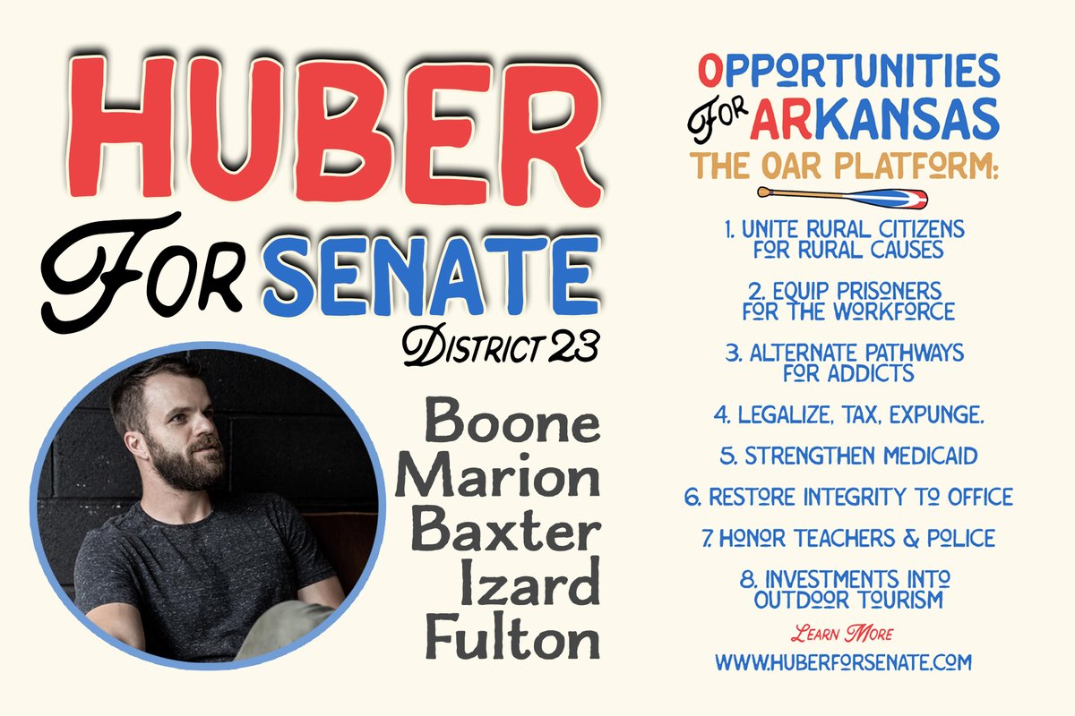 DerekHuber23's tweet photo. Good morning Arkansas! Retweet this digital postcard and let em' know North Central Arkansas has a choice on the ballot this November. #Arkansas #ARPX https://t.co/VK7th64EQp