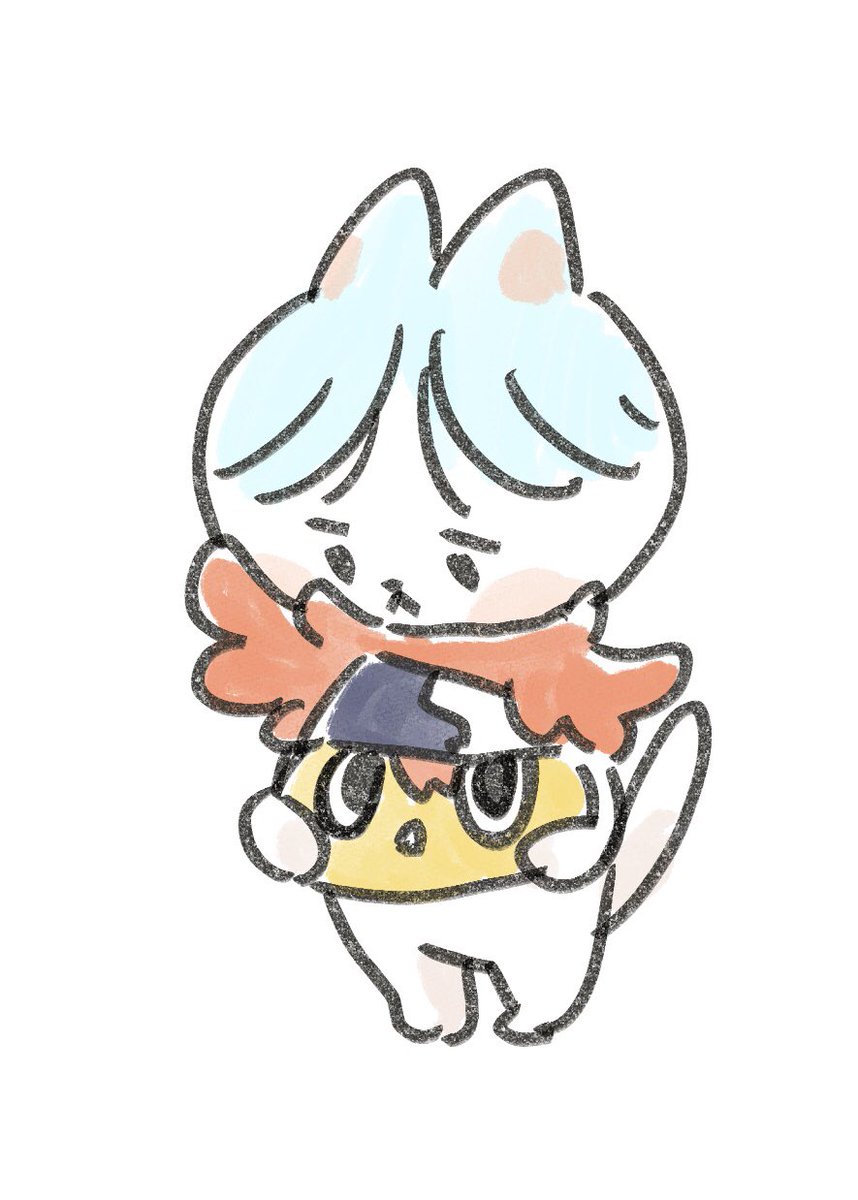 「ネコチヤとスラレくん 」|あんうのイラスト