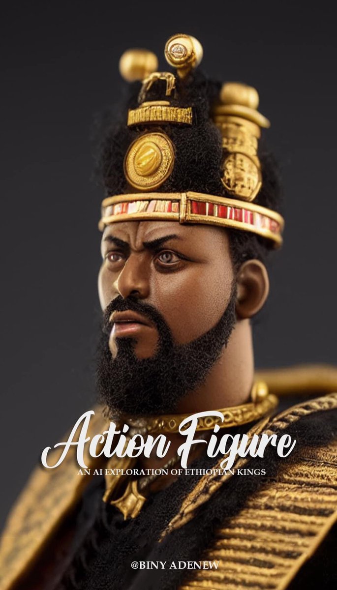 etancomics's tweet photo. Ethiopian kings and warriors as action figures by @BinyAdenew 🔥 

Imagine growing up with these! https://t.co/qVt1xmPB9B