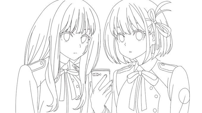千束とたきな 下書き
今回からペン芯をステンレス芯に変えて描いてみてる
線がスラスラ綺麗に描ける✨

このサイトで購入しました
https://t.co/GRPc6srj27

#リコリスリコイル 
#リコリコ 
#錦木千束 
#井ノ上たきな 
#模写 
#下書き 
#ステンレス芯 
