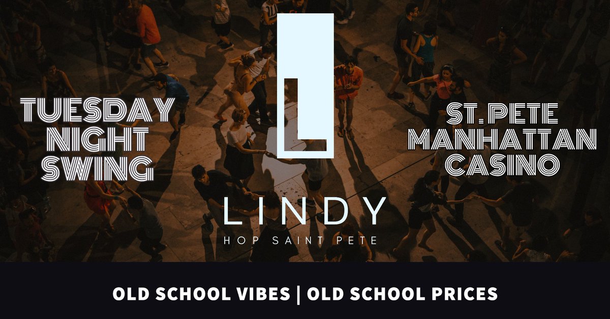 LindyHop_StPete's tweet photo. Hope to see you out on Tuesday Night!
event link: https://t.co/6IV0Mm3c8Z
#thingstodoinstpete #thingstodointampa #Ilovestpete #tampabay #stpetersburgfl #lindyhop #swingdance https://t.co/QTsWmATDEd