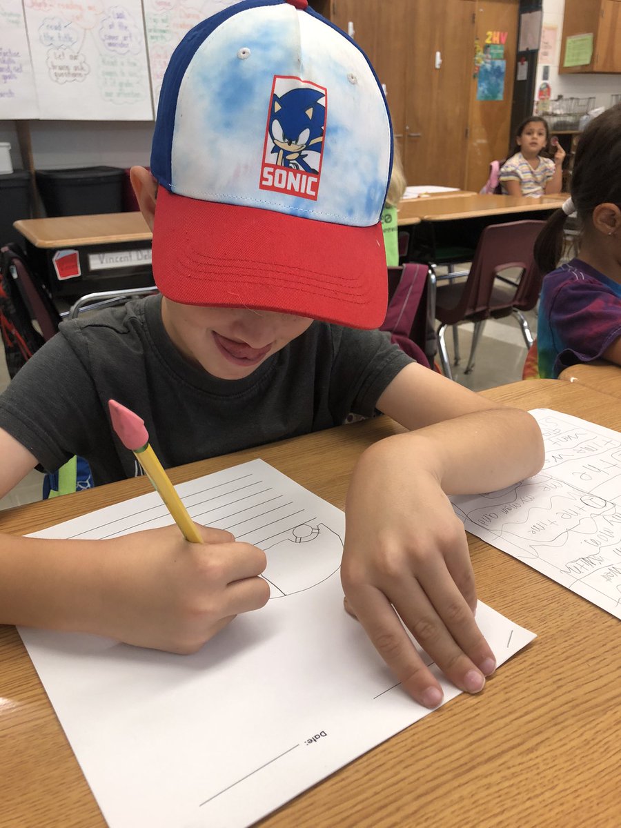 KymHarjes's tweet image. 2HV writers use the Tell 🗣, Sketch ✏️, and Write 📝 technique during today’s workshop #narrativewriting