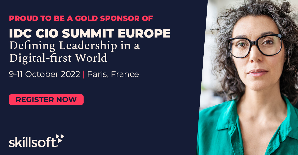 Join us at IDC CIO Summit bit.ly/3BwhrzT