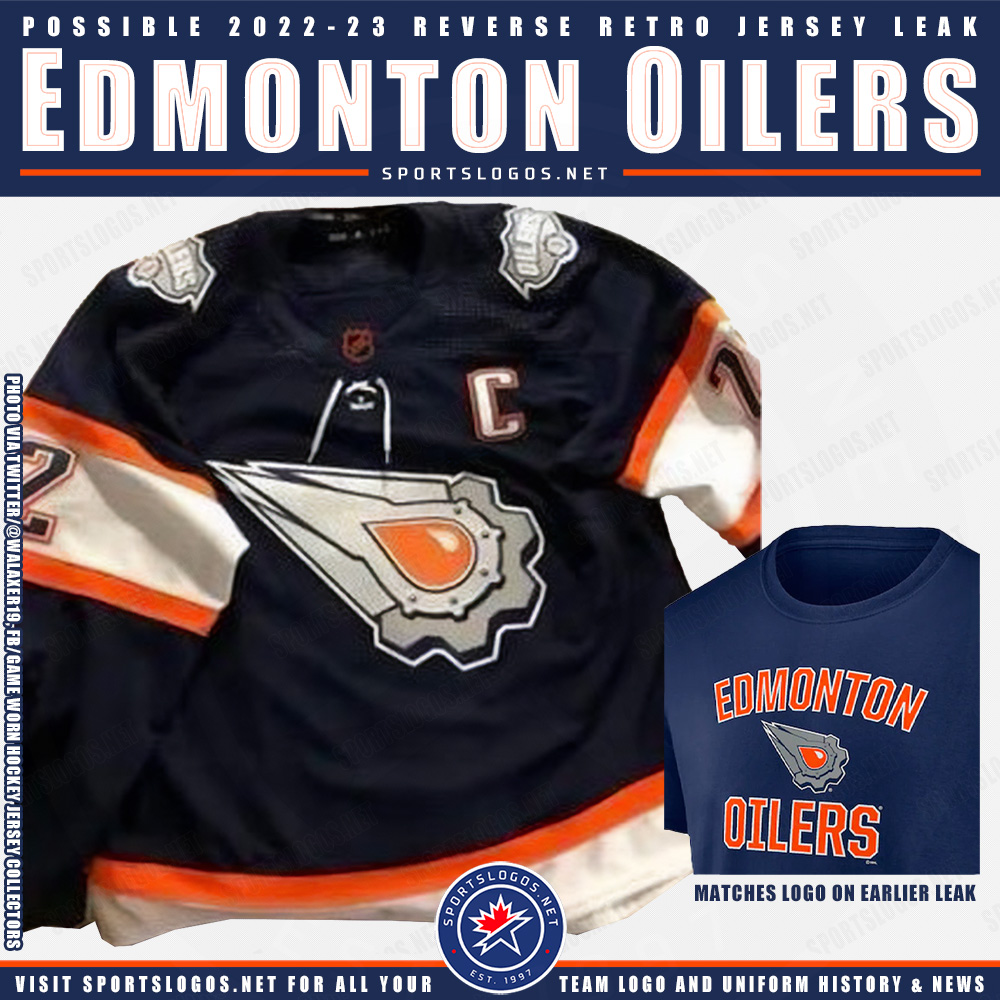 Custom Edmonton Oilers Hockey Jersey Name and Number 2022-23 Navy Reverse Retro