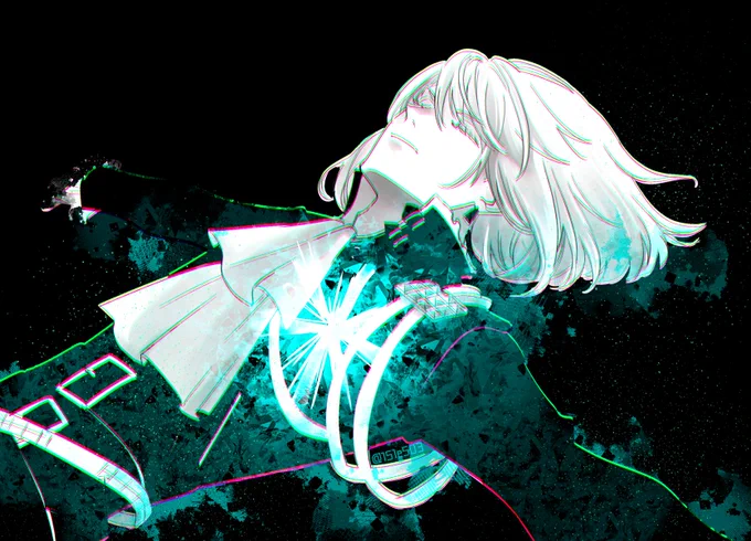 「氷」90mくらい #プロメアいつでも真剣お絵描き一本勝負 