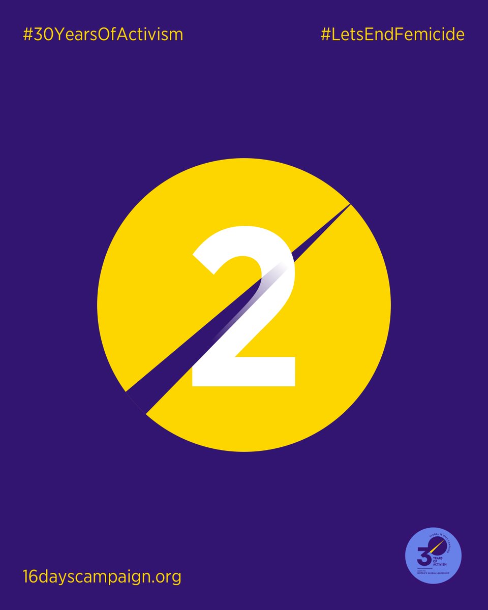 Day 2 –

‼️ When left unchecked, Domestic Violence can culminate in femicide.

✊ Be sure to sign the petition to declare an Int'l Day to End Femicide to bring awareness to the magnitude of the issue, and together, #LetsEndFemicide!

✍️ change.org/EndFemicide