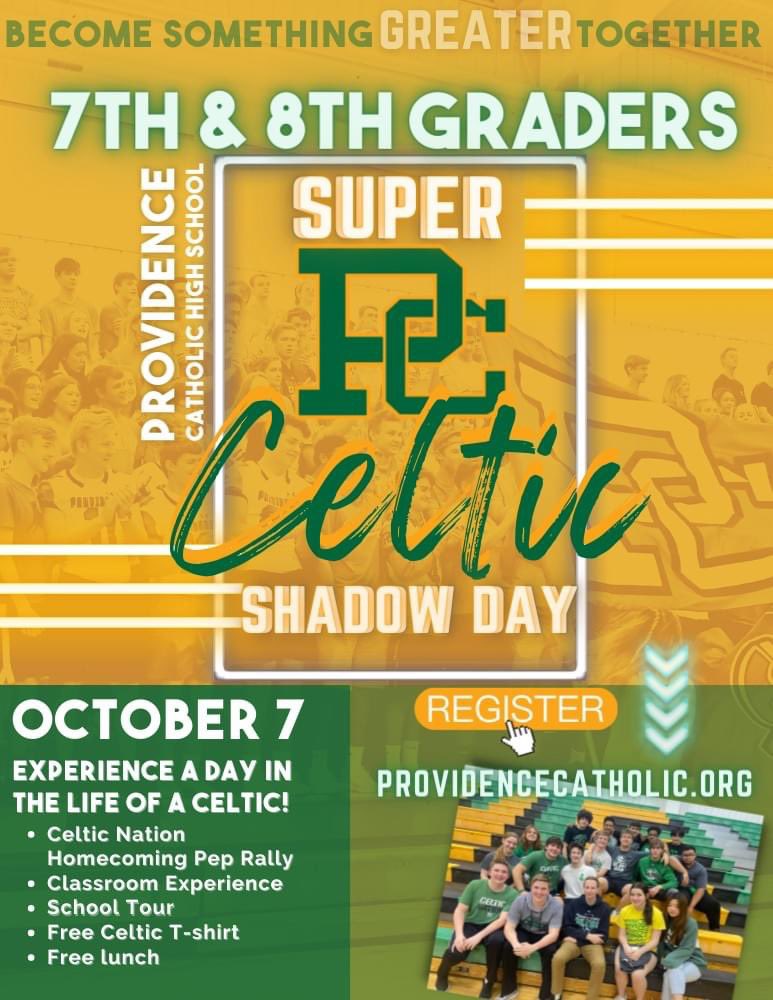 PCHS_Celtics's tweet photo. Super Celtic Shadow Day is just a few weeks away! 7th &amp; 8th graders are invited to attend and experience life in the day of a Celtic. There will be classes, lunch, and of course, our annual Homecoming Pep Rally! https://t.co/cfuhmhPUoF