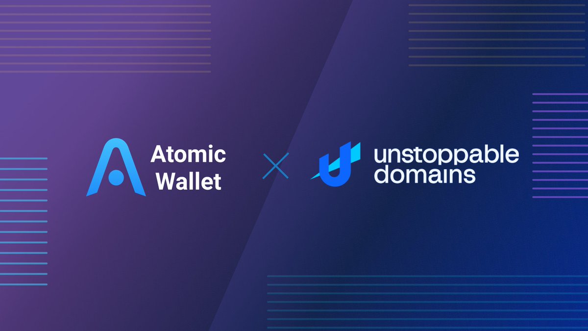 To celebrate the integration of <a href="/unstoppableweb/">Unstoppable Domains</a> NFT domains to <a href="/AtomicWallet/">Atomic - Crypto Wallet</a>, we're giving away $100 in domain credits to 3 random followers! 🔥

⚡️Follow <a href="/unstoppableweb/">Unstoppable Domains</a> &amp; us
⚡️RT &amp; comment your favorite Domain!
More info about the Domains: atomicwallet.io/academy/unstop…