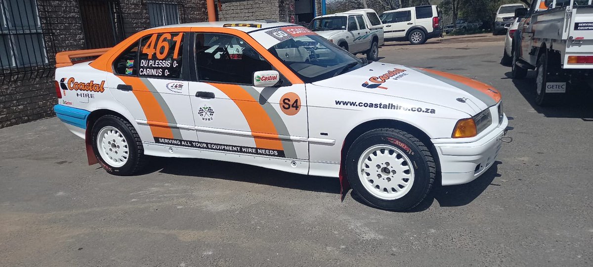wbmk's tweet photo. Inus du Plessis and Piet Carinus will be in Riebeek this weekend. The Coastal Tool Hire BMW 325i have been tweaked by L&amp;M Performance Automotive. https://t.co/k4MdxasCMq