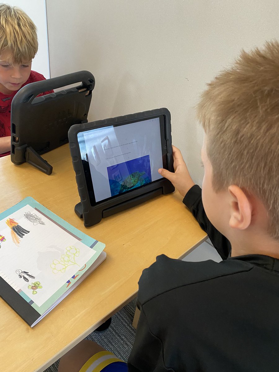 Students work to create their presentations about the animal they have been researching. Some students are working on nonfiction books while others are using Spark Pages and Video to show their learning! <a href="/SoutheasternEl1/">Southeastern Elementary</a>