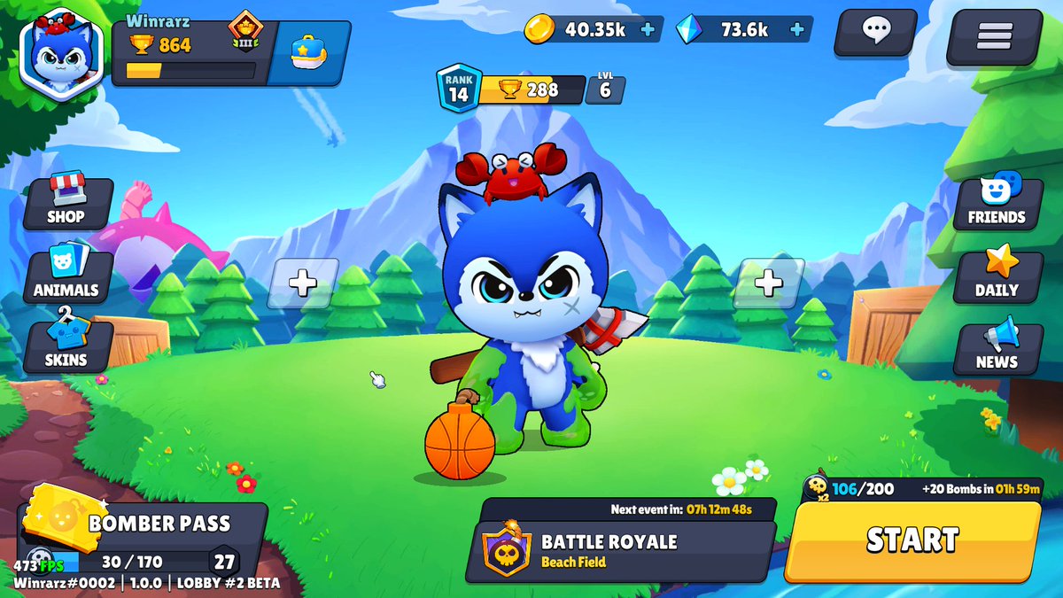 JimmyWinrar's tweet photo. I'm proud of my team at @GiganticDuckAB and @bombergrounds.

Feeling good about this version. Very good.

It feels like the market is lacking a cute but deadly 1-3 minute session game like ours. What do you think?

#gamedevelopment #unity3d #unity #screenshotsaturday #gamedev https://t.co/QEaGbJCXkE