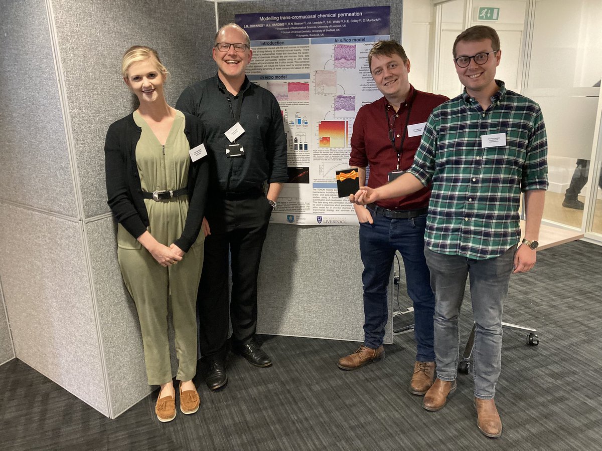 Craig Murdoch (@murdochc10) on Twitter photo Great couple of days at the Syngenta collaborative meeting where <a href="/AmyLeighHardin1/">Amy Harding</a> and Sean Edwards won the poster prize for their in vitro/in silico project. <a href="/ShefDentistry/">School of Clinical Dentistry | Sheffield</a>. <a href="/ColleyHelen/">Helen Colley</a> Great couple of days at the Syngenta collaborative meeting where <a href="/AmyLeighHardin1/">Amy Harding</a> and Sean Edwards won the poster prize for their in vitro/in silico project. <a href="/ShefDentistry/">School of Clinical Dentistry | Sheffield</a>. <a href="/ColleyHelen/">Helen Colley</a>