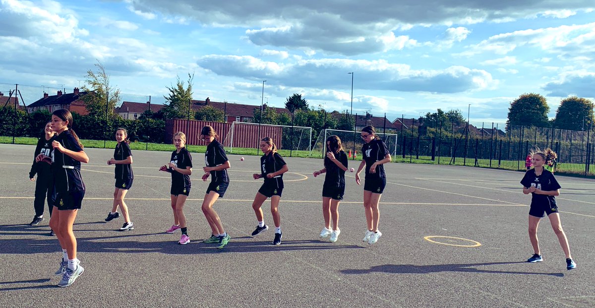 RWBAPEDept's tweet photo. Yr9 Netball open the RWBA Netball fixture cal with a visit to @StJosephsCC. Really lovely afternoon for a game with competitive drive shown by all. RWBA came out winners. Player of the match went to Holly with fantastic movement and passing throughout #onefromone https://t.co/EW4fdG3Ev2