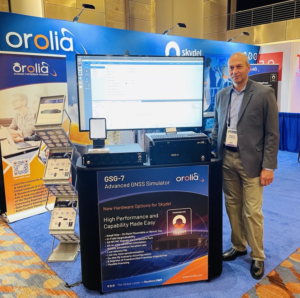 SafranNT's tweet photo. Our team is kicking off the @ionavigation GNSS+ show in Denver, Colorado this morning. Stop by booth #201 for a live demo of our BRAND NEW #Skydel #GSG7 Advanced #GNSS Simulator. 🎉
➡️: https://t.co/1KTqmn6nlk
#SkydelEverywhere #OroliaEvents #OroliaNews #GNSS #ResilientPNT #PNT https://t.co/t5fd17yLHi