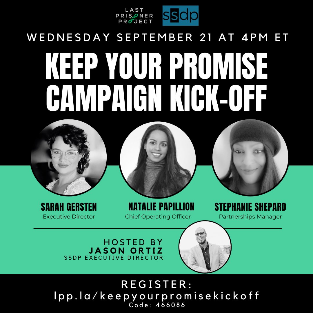 Are you interested in learning more about how Presidential level clemency and prisoner release is done? Then join us today at 4pmEST as we interview the rockstar team at the Last Prisoner Project!

Join link: bit.ly/3LvdUq8
Passcode: 466086