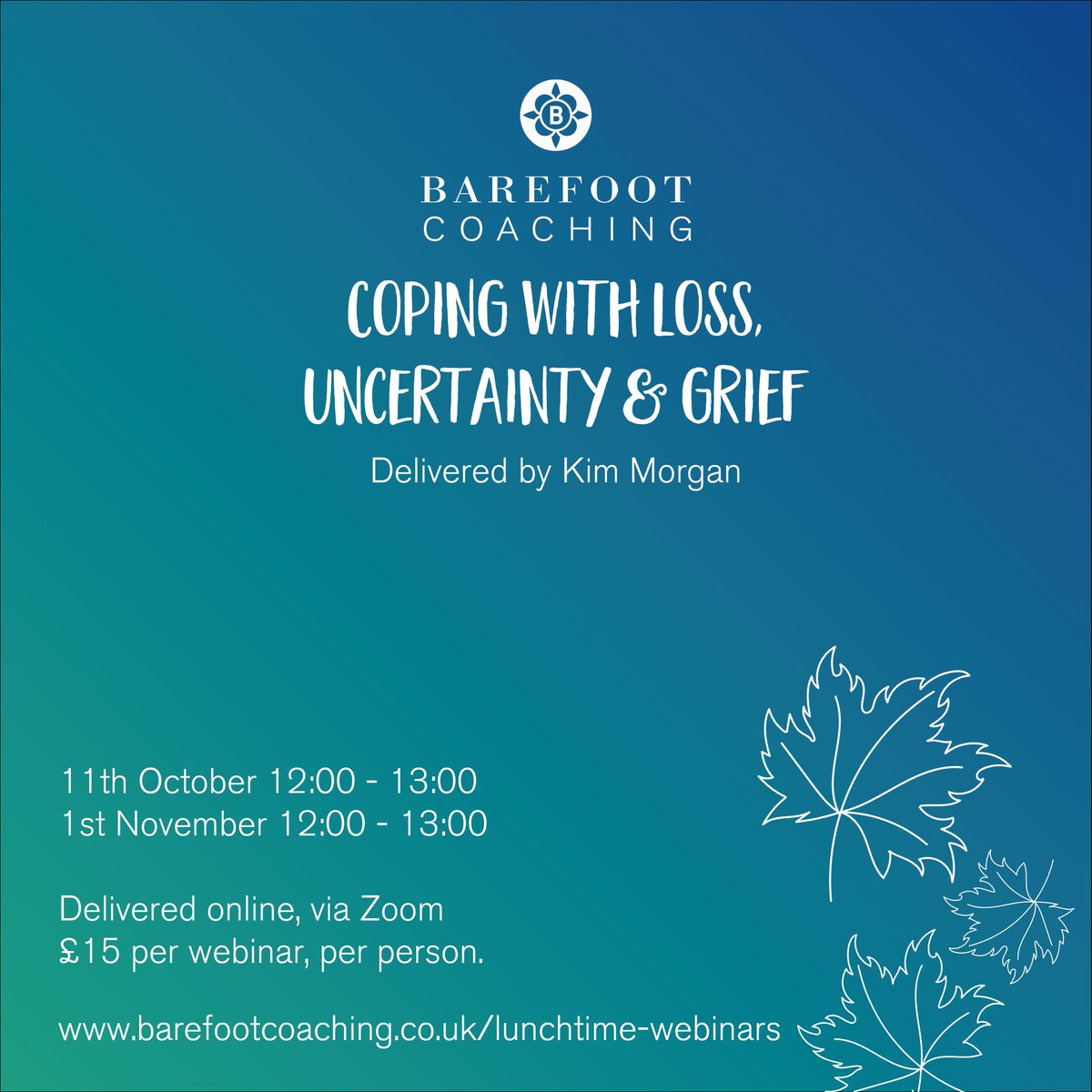 Over a lifetime, we will experience significant life transitions. In this webinar, we will look at how we can help ourselves, and others, to manage the big and small changes which life throws at us. 

Book your place: bit.ly/3RTR8uy