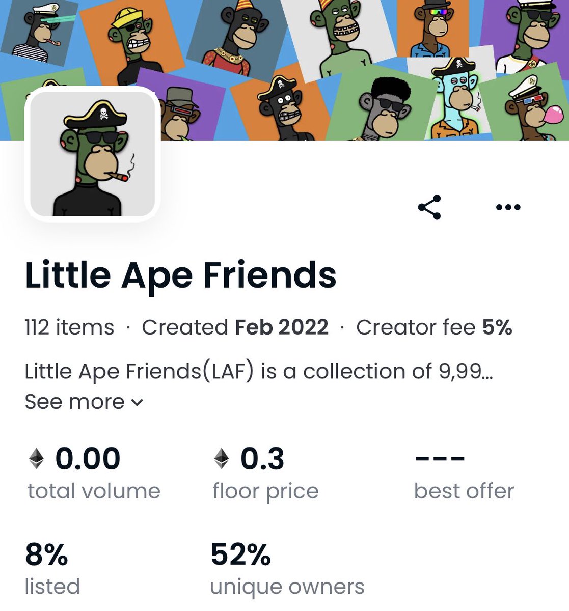 Mint now at LittleApeFriends.com
Love seeing us grow each day 💪
#nft #ape #eth