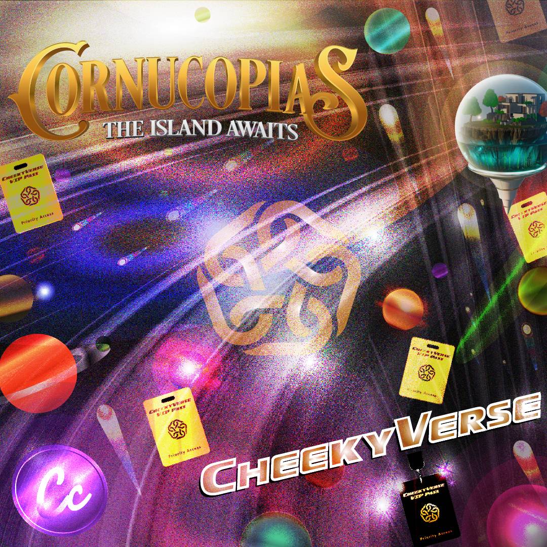 CheekyCrypto's tweet photo. 🚨CheekyVerse ANNOUNCMENT!🚨
We are very pleased to announce to our CheekyVerse NFT VIP pass holders that we have Partnered with @CornucopiasGame 🔥

Get your pass before we burn the rest on 30th Sept:
https://t.co/b3U9KwiWCo

#Crypto #Copi #ADA #Cardano #NFTs #NFTCommunity https://t.co/x4lHIph1U5