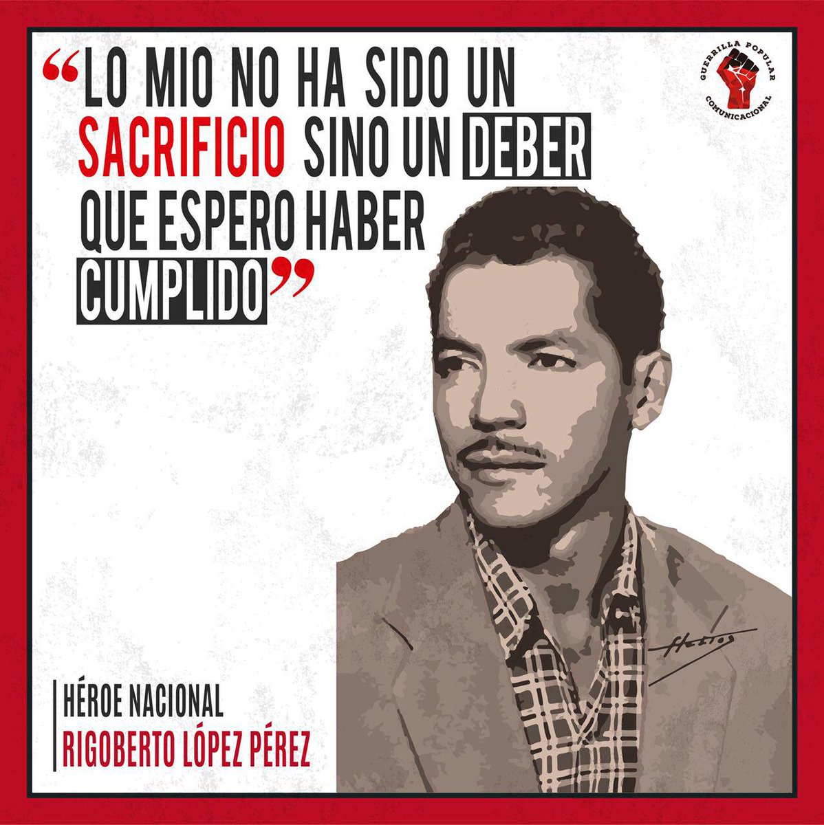 Hace 66 años #RigobertoPresente ofrendo su vida para que su pueblo fuese libre #Nicaragua ❤️🖤