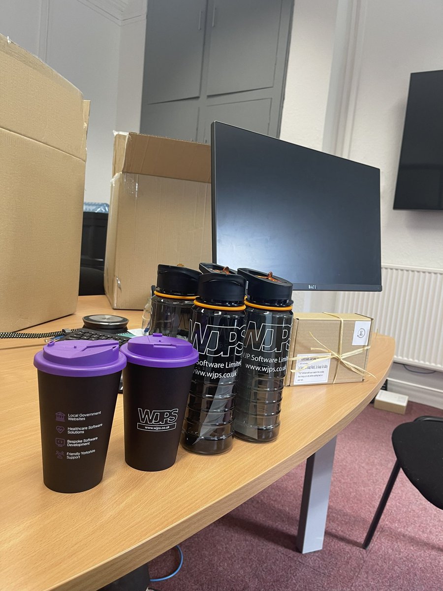 wjpsoftware's tweet photo. James & Bee are busy preparing for Fridays YLCA Conference in Wakefield! Interested in new #CouncilWebsite and a free reusable coffee mug? Come over to our stand and have a chat! https://t.co/a443AIYuPG