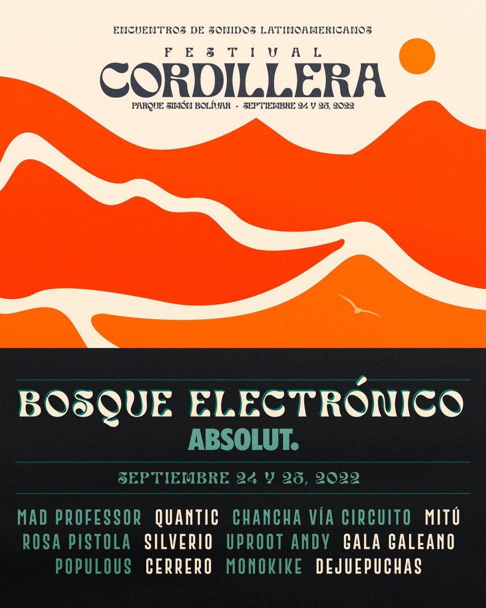 lloronarecords's tweet image. Encuentro importante el cartel del #bosqueelectrónico del @CordilleraFest 🔥🔥🔥 @MadProfessordub @quanticmusic @MituMusic @ChanchaVia @Cerrero_  @FrenteCumbiero @dejuepuchas #popolous @uprootandy