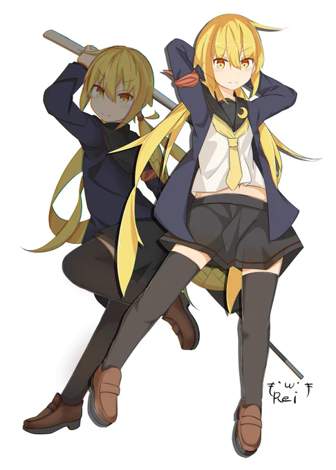初めて参加した合同で描いたイラストなんだけど印刷ズレてたからちゃんとしたのいつか公開しようと思ってたし載せとく[寝袋]˙꒳​˙)= 