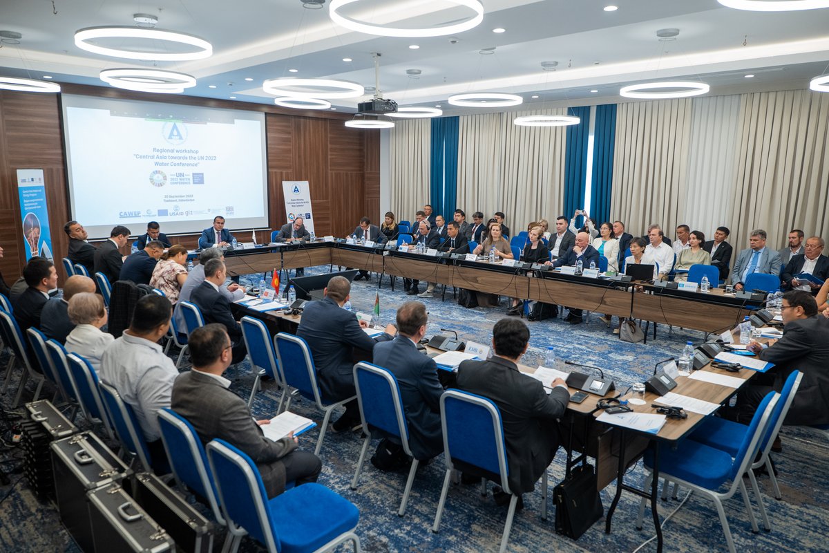 mmantovanelli1's tweet photo. In #Tashkent, #Uzbekistan, #CAWEP and @EC_IFAS hosted a regional workshop helping countries across #CentralAsia prepare for the forthcoming #UN2023WaterConference. Regional #water experts reconfirmed their commitment towards sustainable #WaterManagement. @WorldBankWater @UN_Water https://t.co/RfYsWeEg5Z